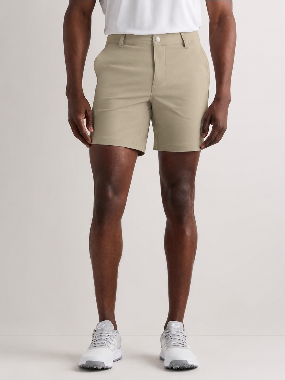 NEW Quince Mens ProTech Golf Shorts 7 Inch Sand Dune Tan Size 36 Stretch NWT